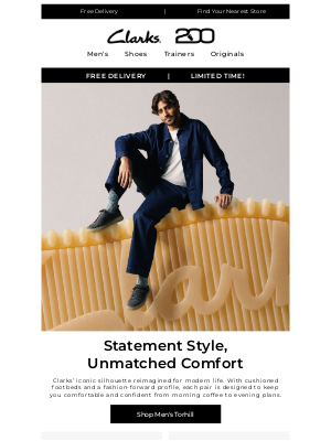 Clarks Shoes (United Kingdom) - Torhill: Bold design meets everyday comfort