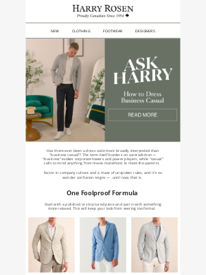 Confused by Business Casual? We’ll Help