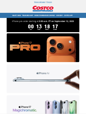 Costco Canada - Pre-order the NEW Apple Watch Series 11 and AirPods Pro 3 Today!