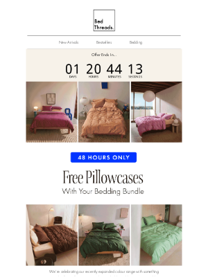 Bed Threads (Australia) - Re: Your FREE Set of Pillowcases 💫