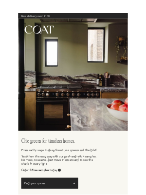 COAT Paints - Greens That Go With Everything.