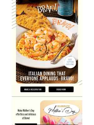 BRAVO! Italian - Only a Few Days Left for Your $20 Gift