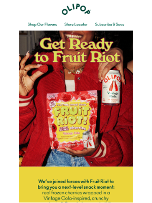 OLIPOP - OLIPOP x Fruit Riot 🍒🍬😋