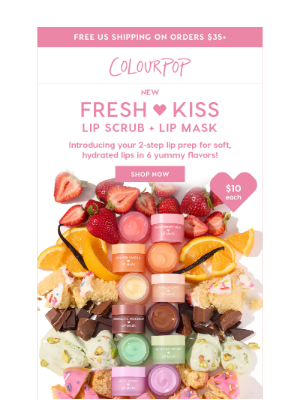 ColourPop Cosmetics - NEW! Fresh Kiss Lip Scrub + Lip Mask 👄✨