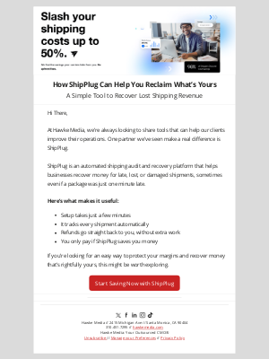 Hawke Media - Ever wonder if you’re missing out on shipping refunds?