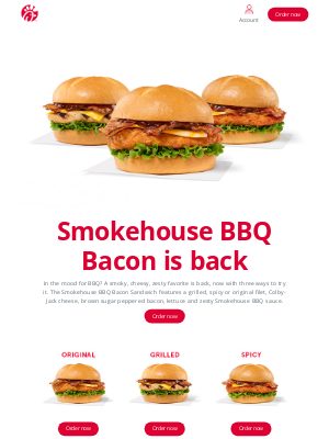 Chick-fil-A - It’s brown sugar bacon time