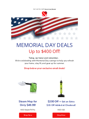 Memorial Day Deals Are Live 🇺🇸