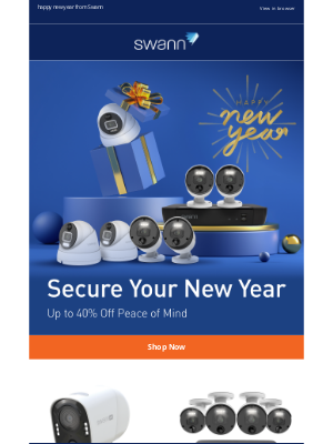 Swann Security - New Year, New Security: Up to 40% Off Select Products