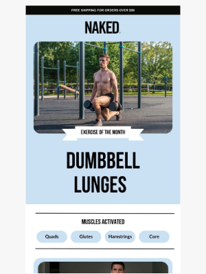 Naked Nutrition - 🏋️ Exercise of the Month - Lunges