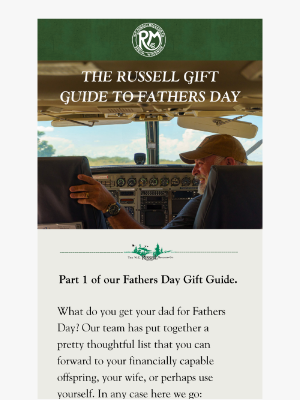 Russell Moccasin Co. - The Russell Fathers Day Gift Guide Part 1