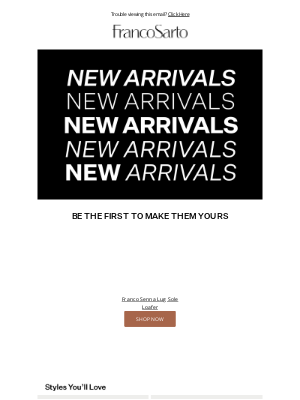 Franco Sarto - Brand New, Just For You