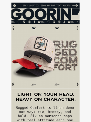 Goorin Bros. - Rugged Comfort: Linen That Hits Different.
