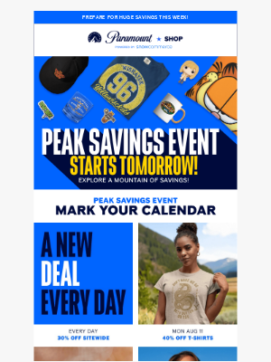 Paramount+ - Peak Savings Kicks off Tomorrow ✨ Prepare Your Cart!