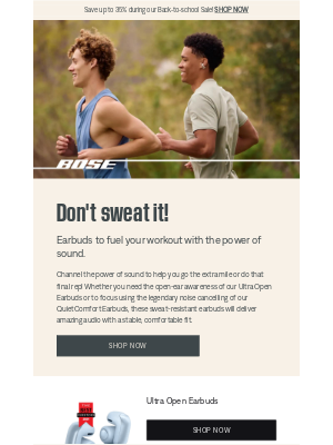 Bose - 🏃 Our earbuds are a perfect fit for fitness!