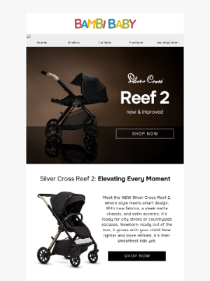 Bambi Baby Store - 🤩 NEW & Improved Silver Cross Reef 2 Is Here!