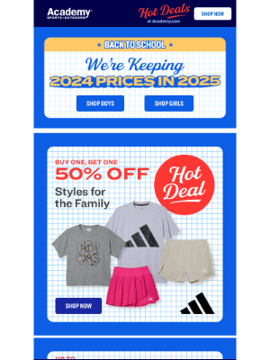 Academy Sports + Outdoors - Shop 2024 Prices on Kids’ Clothes + Shoes!