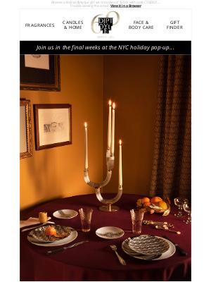 diptyque Paris - Setting the holiday table...