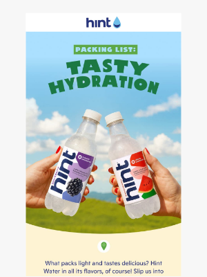 Hint Water - Adventure is calling 🏕️🌴🚙