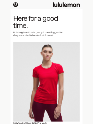 Lululemon - Guess what’s back in stock?