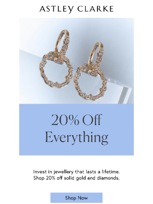 Astley Clarke - 20% Off Solid Gold & Diamonds