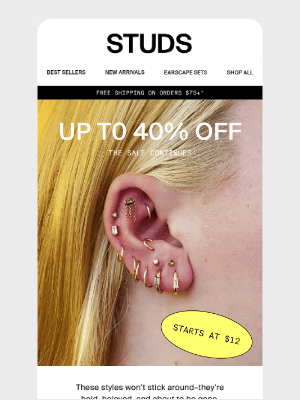 Studs - NEW TO SALE 🔥