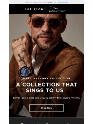 Bulova - Celebrating an Icon: Marc Anthony Collection