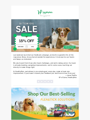 HealthyPets - Save 15% Off Your Pet's Must-Haves! 🐾