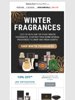 Beauty Encounter - Cozy Up With Winter Fragrances | Enjoy 10% Off Purchase*