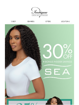 INDIQUE Virgin Hair Extensions - 30% off SEA ends midnight ⚠️