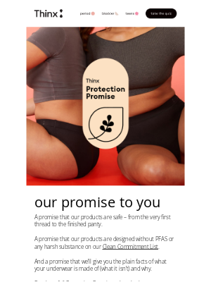 THINX - putting safety first, always