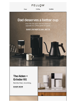 Fellow - Dad’s not asking, but he wants this.