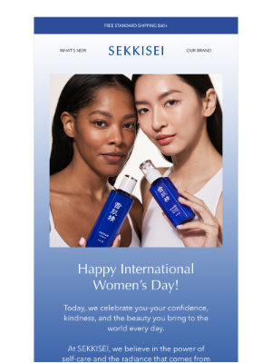 Sekkisei-usa - Celebrating You This International Women’s Day 💙✨