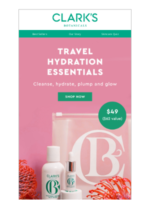 Clark's Botanicals - Travel Hydration Essentials