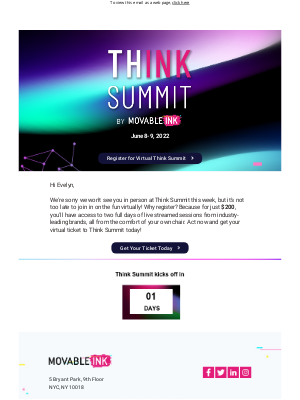 Movable Ink - It’s not too late to get your Think Summit ticket