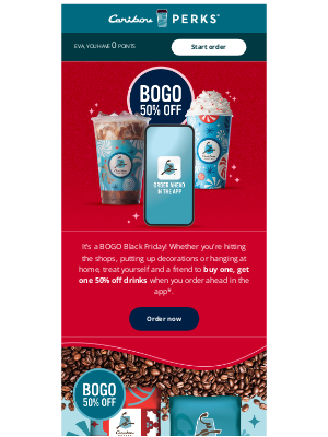 Caribou Coffee - It's a BOGO Black Friday!