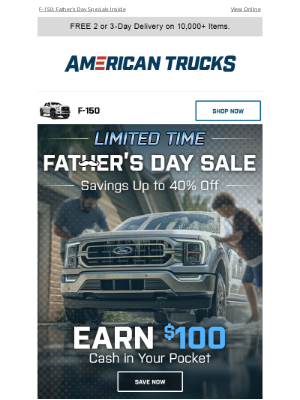 American Trucks - Gift Dad Power & Big Savings!