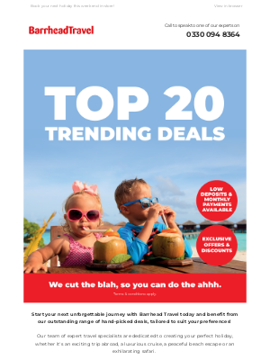 Barrhead Travel (United Kingdom) - Discover 20 Of Our Best Hand Picked Offers | Exclusive Discounts and Add-Ons!