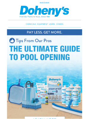 Doheny's Pool Supplies Fast - 🏊‍♂️ Ready, Set, Swim! Your Ultimate Pool Opening Guide 💦