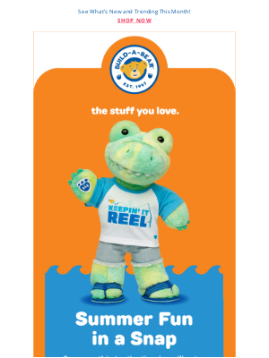 Build-A-Bear Workshop - Summer Fun in a Snap: NEW Tie-Dye Alligator!