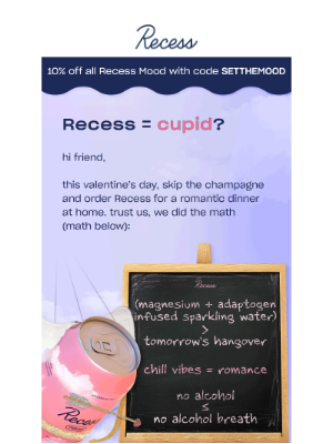 Recess - the ultimate date night drink 💕