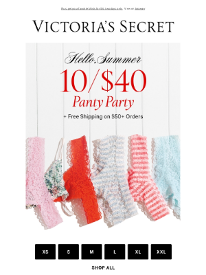 Victoria's Secret - 10/$40 is Here—Don't Miss Out