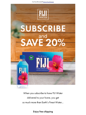 FIJI Water - FIJI Water, delivered to you.