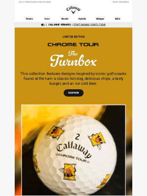 Callaway Golf - Get Your Iconic Snacks Here | Shop Chrome Tour Turnbox