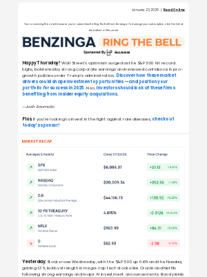 benzinga partners - 👍 How Trump is Making the Market Great Again