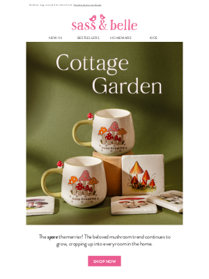 Sass & Belle (United Kingdom) - Trending: Cottage Garden 🍄