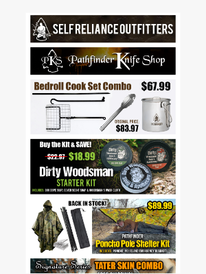 Self Reliance Outfitters - Bedroll Cooker Combo Great Deal!