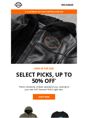 Harley-Davidson Footwear - Up to 50% off on select items*