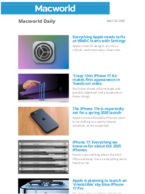 Macworld - Everything Apple needs to fix at WWDC starts with Settings