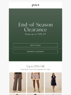 PACT Apparel - Up to 70% Off (And Selling Fast)
