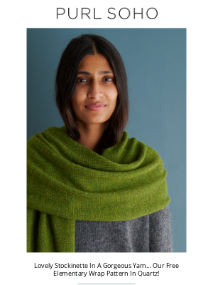 Purl Soho - Knit An Easy Free Wrap Pattern That Glows Like A Gem!